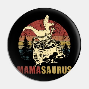 Vintage Jeep T-Shirt Mama Saurus Jeep Mom Gift Pin