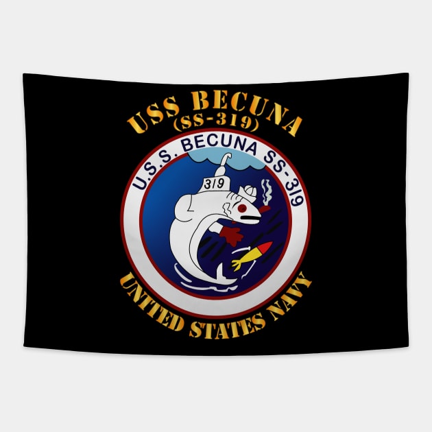 USS Becuna (SS-319) Tapestry by twix123844