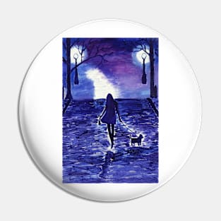 Lady in the park Pin