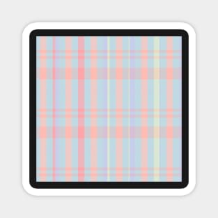 Pastel Aesthetic Catriona 1 Hand Drawn Textured Plaid Pattern Magnet