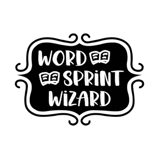 Word Sprint Wizard - Retro Writing Typography T-Shirt