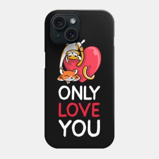 Valentines Day Funny Cats Phone Case