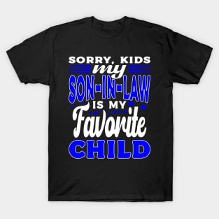 Funny Family Humor Quote Retro SVG - My Son In Law Is My Favorite Child