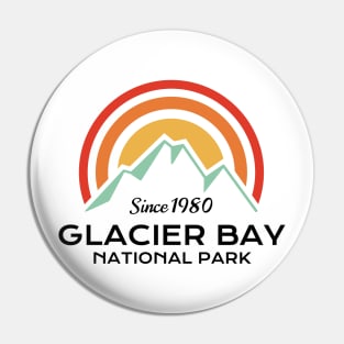 Glacier Bay National Park Retro Pin