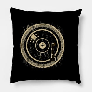 45 Record Adapter (Distressed) Pillow