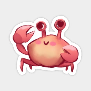 Cute Crab Drawing Magnet