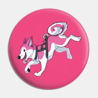 Pink Husky Running Pin