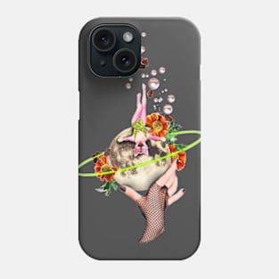 Moon Cat - Floral Space Garden Phone Case