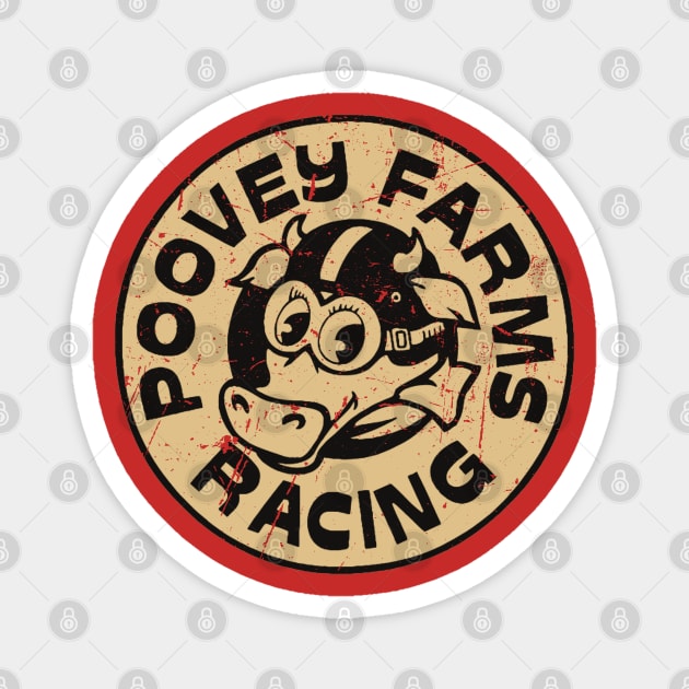 Poovey Farms Racing Vintage Magnet by 14RF