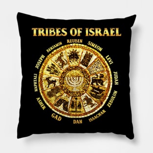 12 Twelve Tribes of Israel Hebrew Israelite Judah Jerusalem Pillow