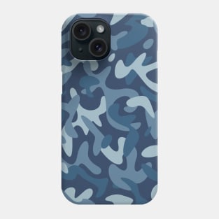 Blue Camouflage Pattern Phone Case