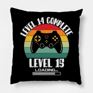 Level 6 Complete Level 7 Loading 6th Birthday Video Gamer Pillow