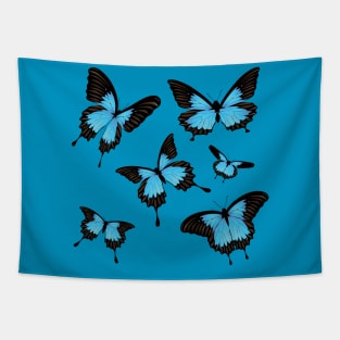 Blue butterflies Tapestry