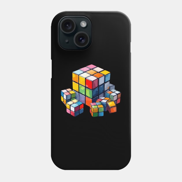 Rubiks Cube Phone Case by Siha Arts