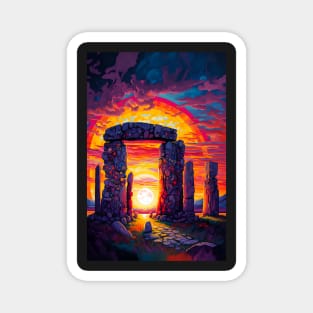 Wiltshire's Stonehenge at Dusk Magnet