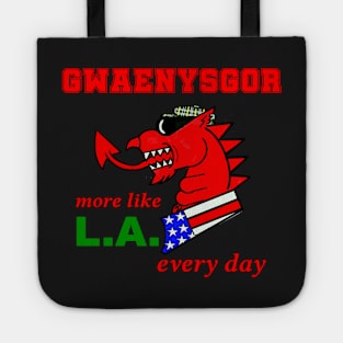 WELSH DRAGON GWAENYSGOR MORE LIKE LA EVERY DAY Tote