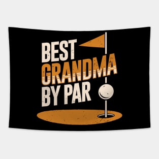 Best Grandma By Par Golfing Grandmother Gift Tapestry