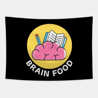 Brain Food | Brain Pun Tapestry