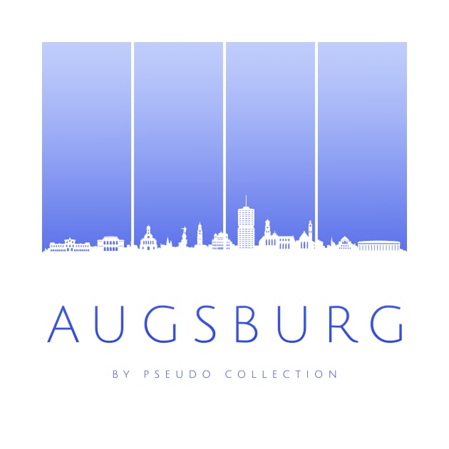 Skyline Augsburg blue by PCollection