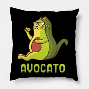 Avocato Funny Fat Kitty Pillow