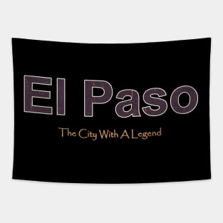 El Paso Grunge Text Tapestry