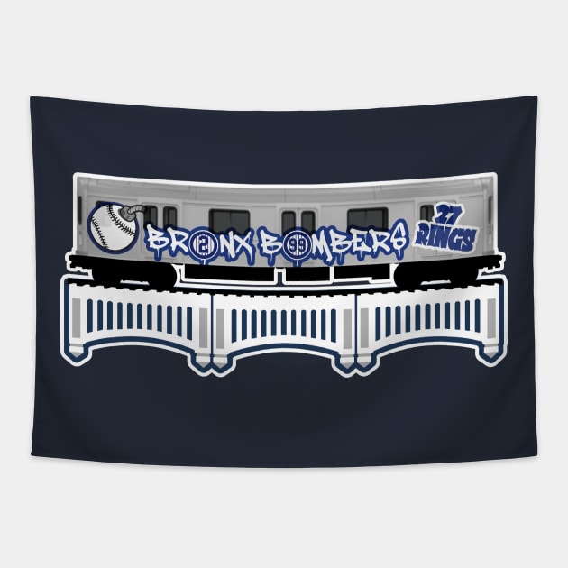 Bronx Bombers Subway Car Tapestry by Gamers Gear