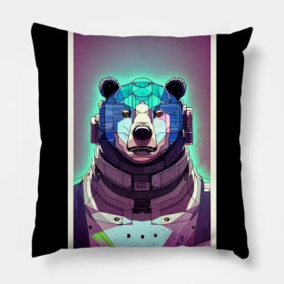 Cyberpunk Panda Pillow