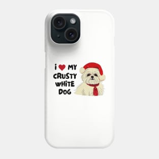 Christmas Maltese Terrier Owner of Maltese Shih Tzu Malshi Puppy Crusty White Dog Phone Case