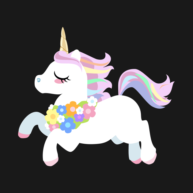 Cute Unicorn by LyddieDoodles