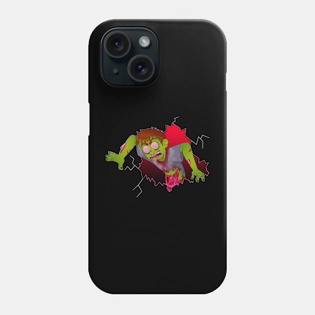 Zombies Be Comin' Phone Case by Kaotik Cow