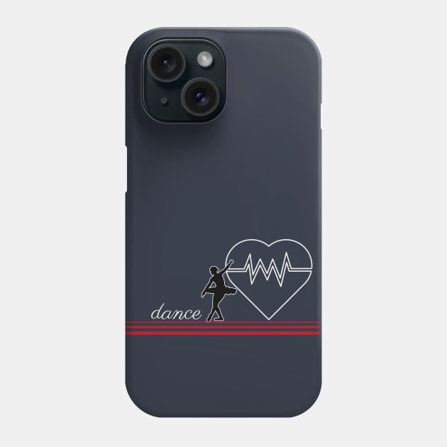 Dance Ballet HeartBeat Phone Case by LisaLiza