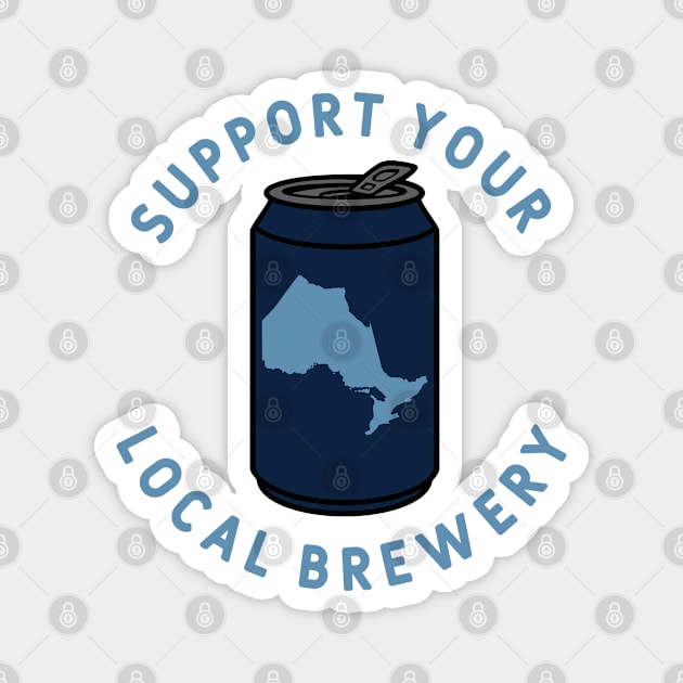 Support Your Local Brewery Ontario Magnet by fearcity