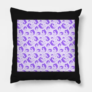 Lilac dolphins Pillow