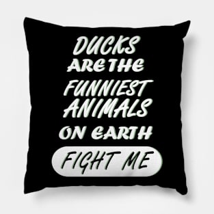 Duck Animal Farm Farm Lake Saying Pillow