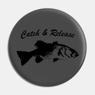 Catch and Release Series, Bass, Black color Pin