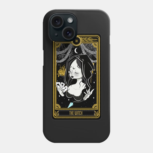 dark witch card Phone Case by marko0z