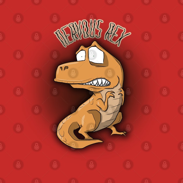 nervous rex by bobgoodallart