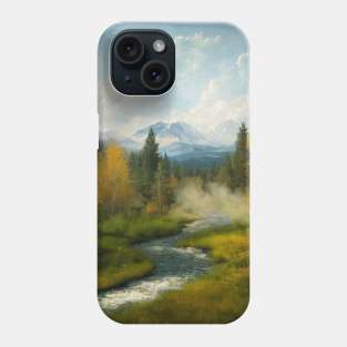 Beautiful nature with rivers , trees portrait Phone Case