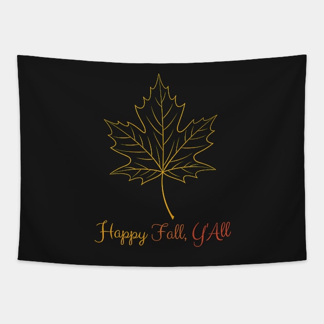 Happy Fall Y'ALL - Thanksgiving Fall season - Leaf Tapestry by AVATAR-MANIA