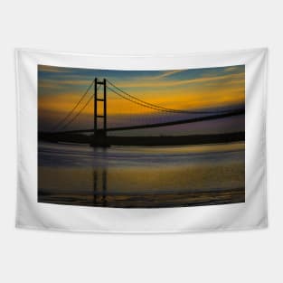 Humber Bridge Sunset Tapestry