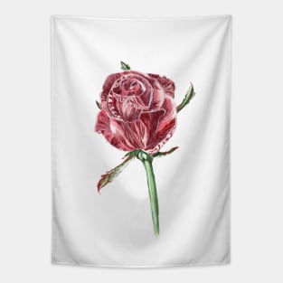 Burgundy rose Tapestry