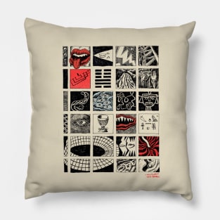 Hieroglyphics, by Maximiliano Lopez Barrios Pillow