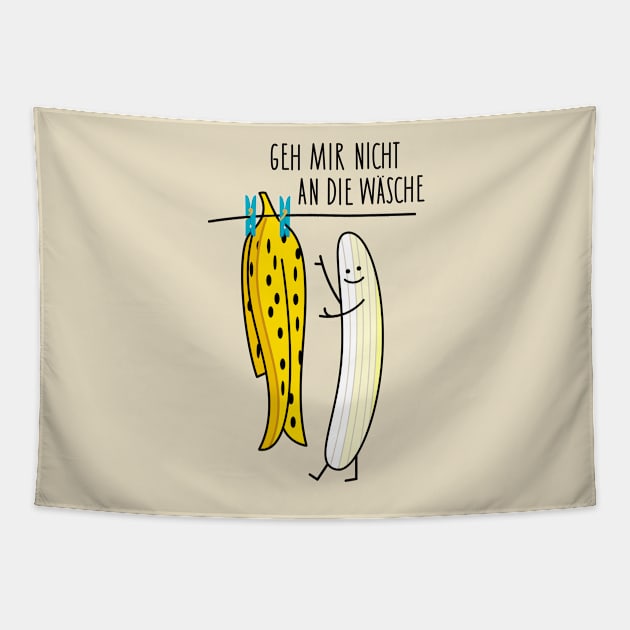 Banana and laundry sayings Tapestry by spontania