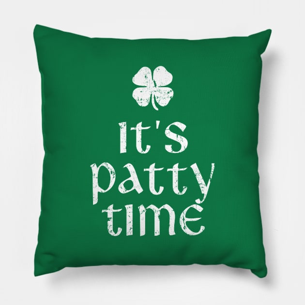 It's Patty Time St. Patrick's Day Pillow by dashawncannonuzf