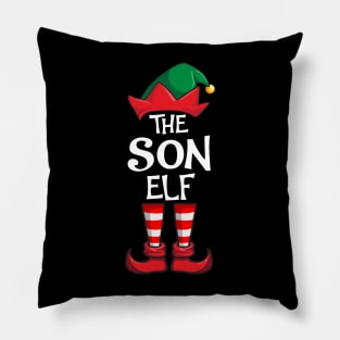 Son Elf Matching Family Christmas Pillow