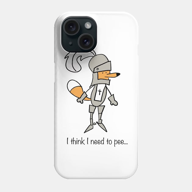 Medieval Knight fox Phone Case by effythefox