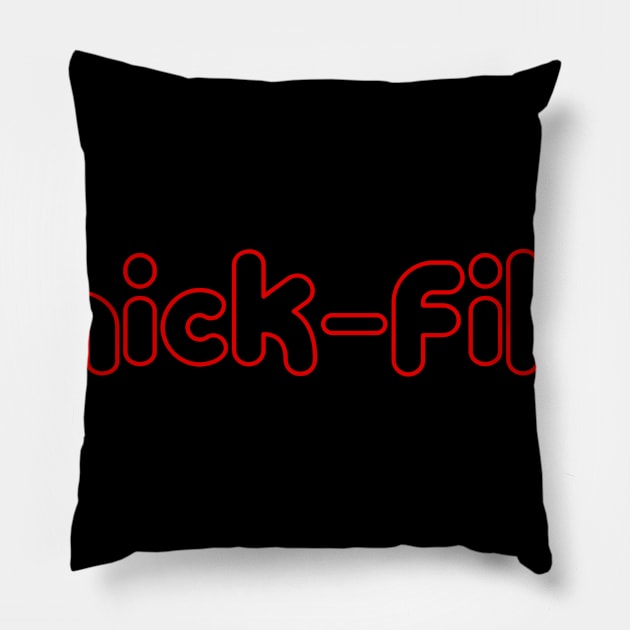 Thick-fil-a tee Pillow by CMDesign