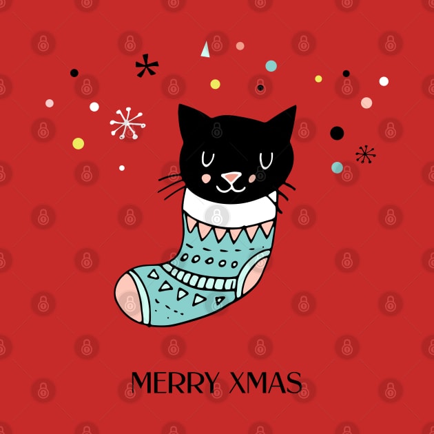 Xmas Doodle - Kitty by SpilloDesign