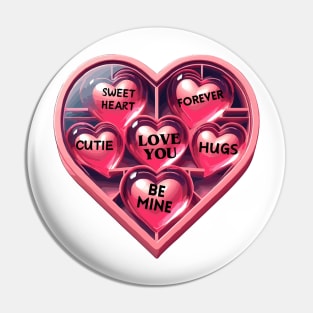 Valentine's Day Hearts Pin