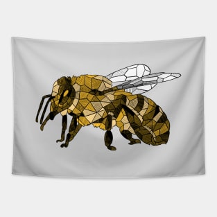 Honey Bee Geometric Sketch Design Tapestry